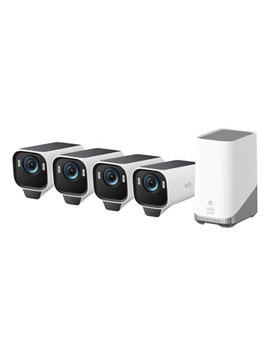 eufy Security eufyCam S3 Pro 4-Cam Kit, Solar Camera Outdoor ...