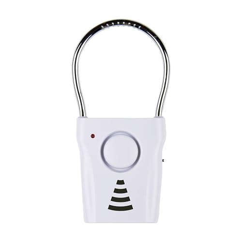 SABRE 110dB Door Handle Alarm, Extremely Loud Wireless Audible Up To 680 Ft Away, Hangs Off Door Knob or Handle, Vibration-Triggered Home Security Alarm, 3 Adjustable Settings, Great for Travel