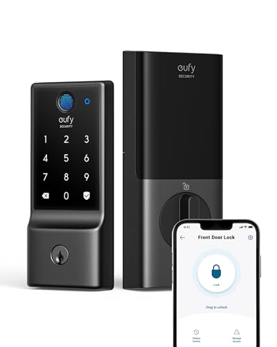 eufy Security Smart Lock C220, Fingerprint Keyless Entry Door Lock, ...