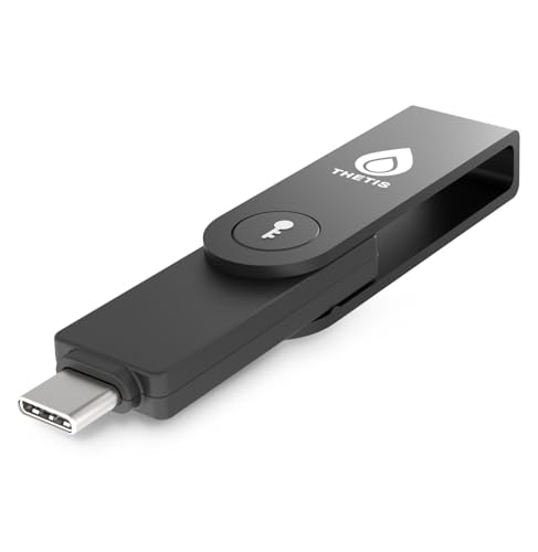 Thetis Pro-C FIDO2 Security Key Passkey Device with USB C ...