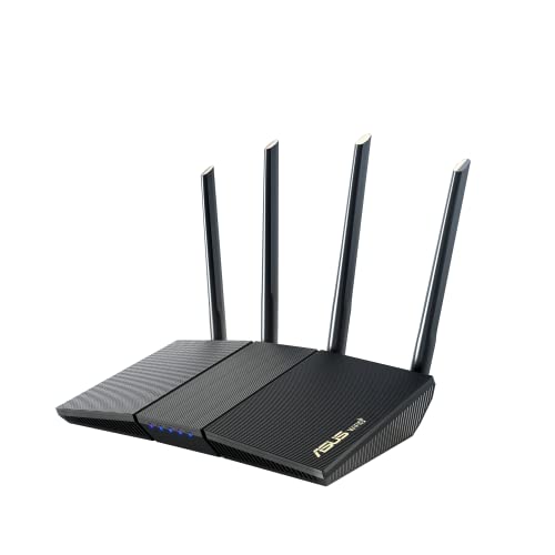 ASUS RT-AX1800S Dual Band WiFi 6 Extendable Router, Subscription-Free Network ...