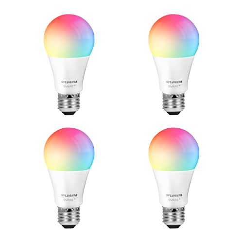 SYLVANIA Wifi LED Smart Light Bulb, 60W Equivalent Full Color ...