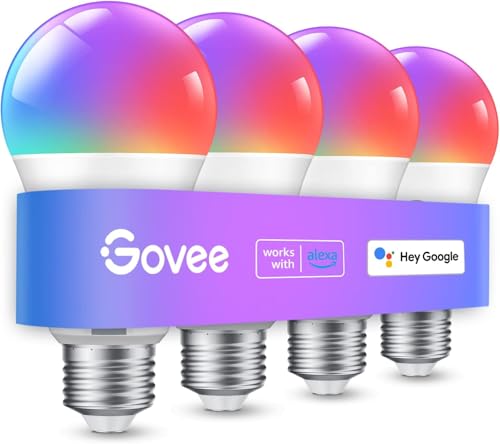 Govee Smart Light Bulbs, Color Changing Light Bulb, Work with ...