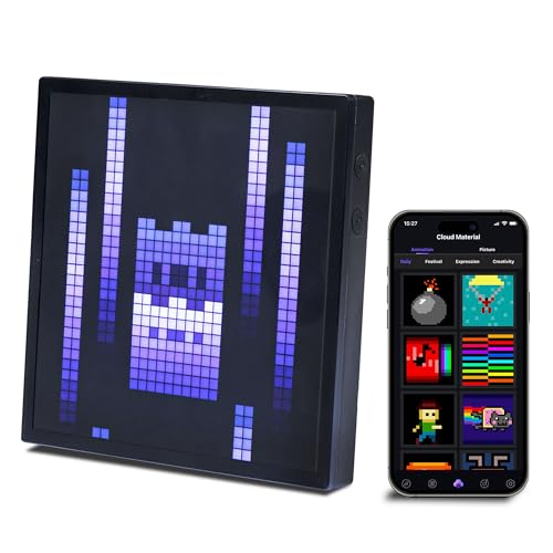 Merkury Innovations Tech Solutions Smart Bluetooth Pixel Frame – 32x32 ...