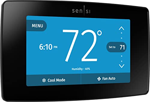 Emerson Sensi Touch Wi-Fi Thermostat with Touchscreen Color Display for ...