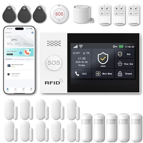 WiFi Wireless Alarm System for Home Security - 24/7 Protection ...
