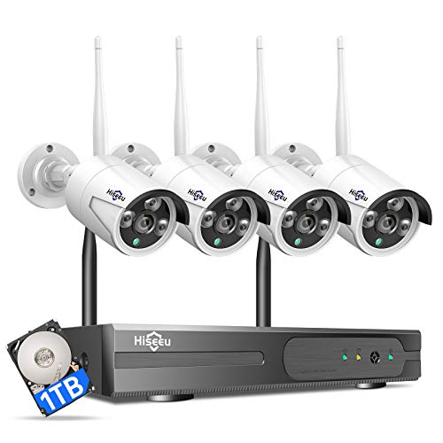 Hiseeu [24/7 Recording] Home Security Camera System, No Subscription, 4K ...