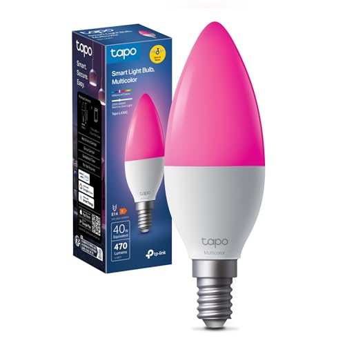 Tapo L430C Lampadina Alexa E14 Multicolore e Dimmerabile a Doppio ...