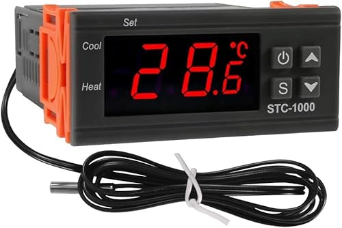 Electrobot STC-1000 Temperature Controller 220V AC - Digital Thermostat with ...
